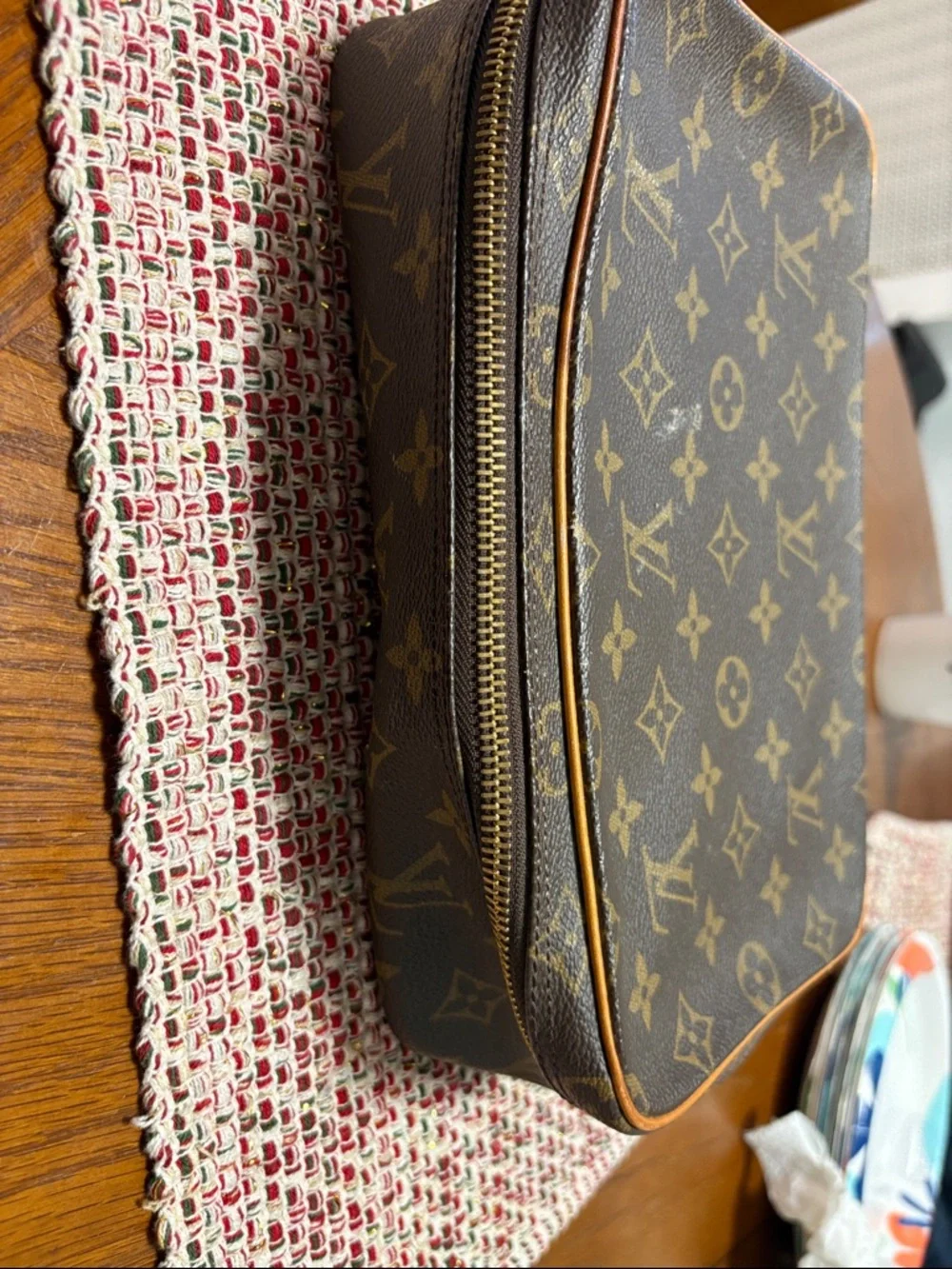 Louis Vuitton Monogram Canvas Toiletry Pouch in Brown and Tan - Picture 15 of 16